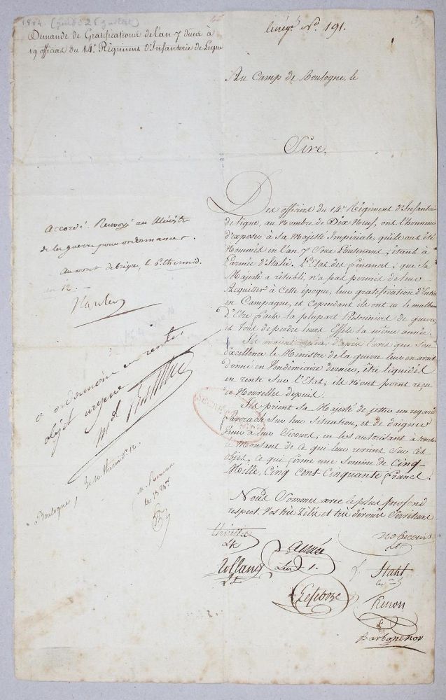 Große Abbildung Nr.11: 121-1402 Napoleon I. Bonaparte,: (Autographen)