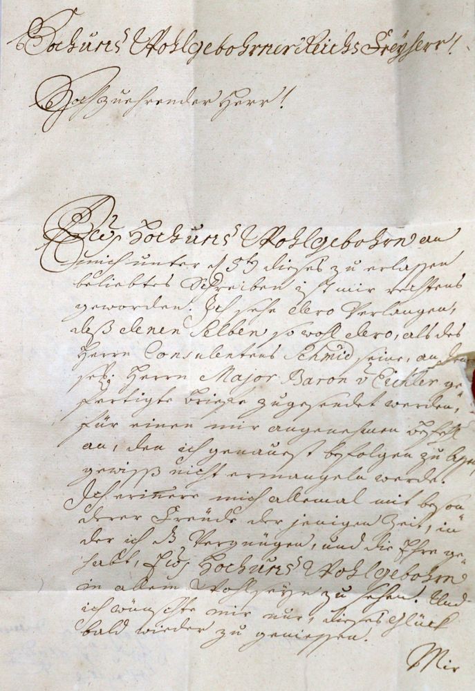 Große Abbildung Nr.1: 121-1414 Irrläuferbrief: (Siebenjähriger Krieg)