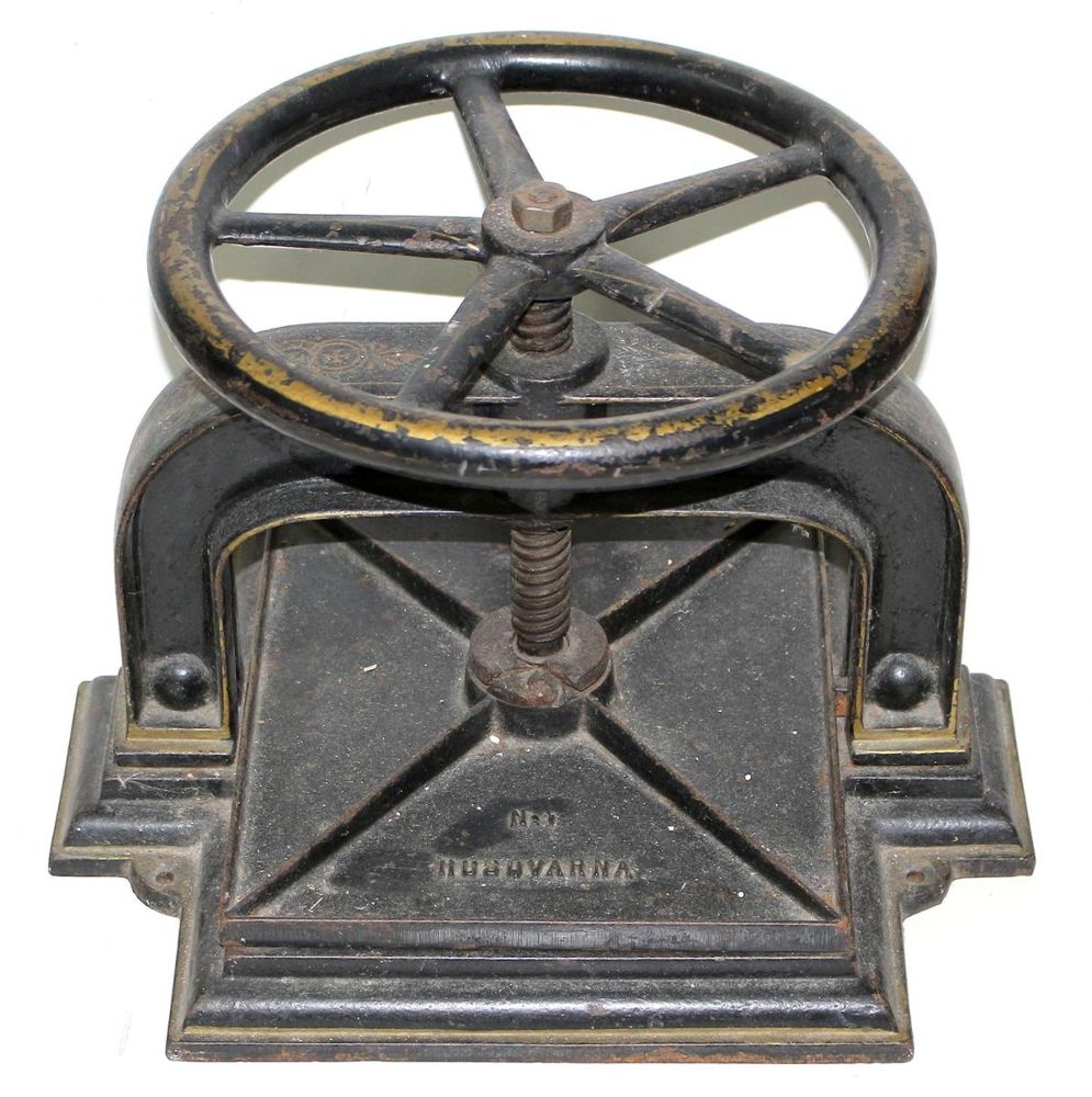 Große Abbildung Nr.1: 121-1421 Buchpresse, Husqvarna: (Varia)