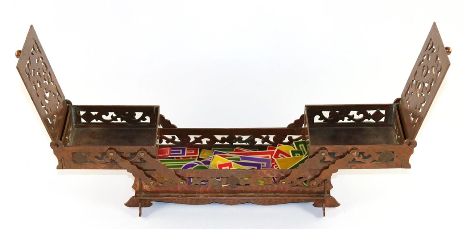 Große Abbildung Nr.2: 121-1464 Historische Spielkartendose: (Varia, Vitrinenobjekte)