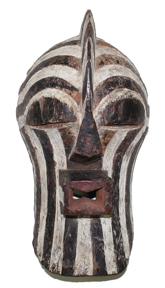 Große Abbildung Nr.1: 121-1482 Alte Maske Kifwebe: (Afrika, Sammlung Nerlich München)