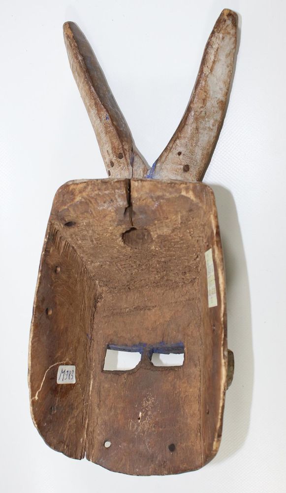 Große Abbildung Nr.3: 121-1486 Bini Hörnermaske: (Afrika, Sammlung Nerlich München)