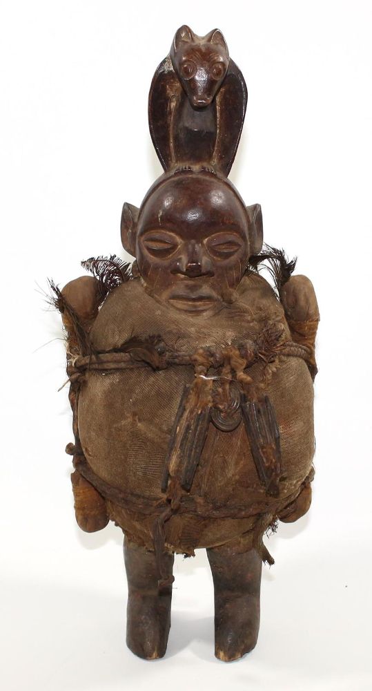 Große Abbildung Nr.1: 121-1494 Fetischfigur D.R.Kongo: (Afrika, Sammlung Wolfgang Glöckler)