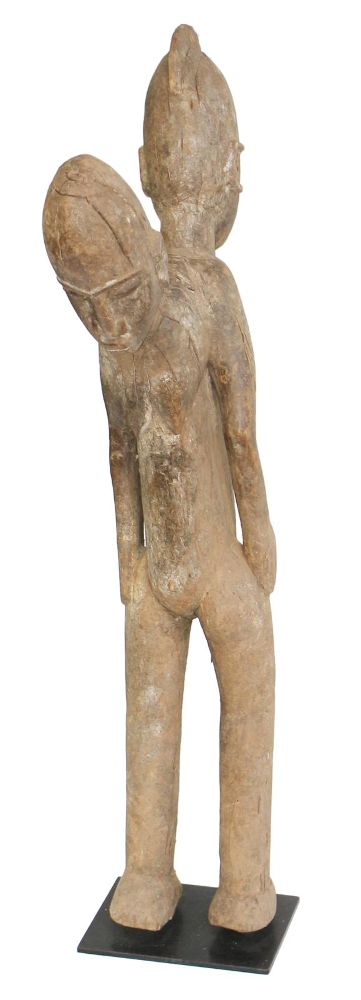 Große Abbildung Nr.2: 121-1498 Große Doppelfigur der Lobi: (Afrika, Sammlung Nerlich München)