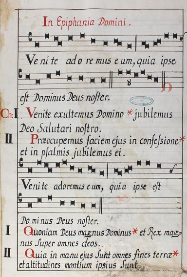 Große Abbildung Nr.1: 121-151 Antiphonar.: (Handschriften)