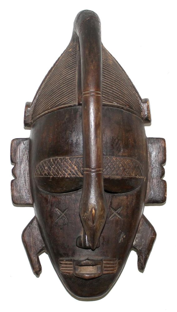 Große Abbildung Nr.1: 121-1520 Maske der Jimini: (Afrika, Sammlung Nerlich München)