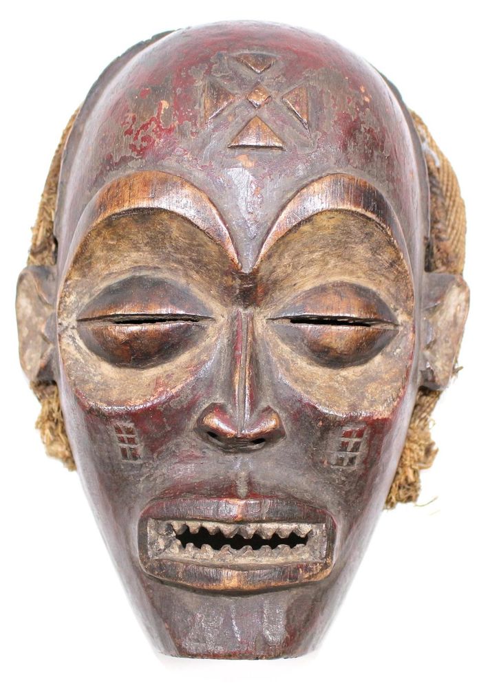 Große Abbildung Nr.1: 121-1522 Maske der Tschokwe Zeire.: (Afrika, Sammlung Nerlich München)