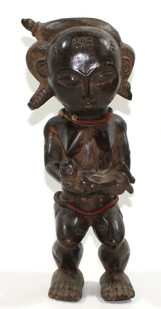 Große Abbildung Nr.1: 121-1524 Maternite Baule Elfenbeinküste.: (Afrika, Sammlung Wolfgang Glöckler)