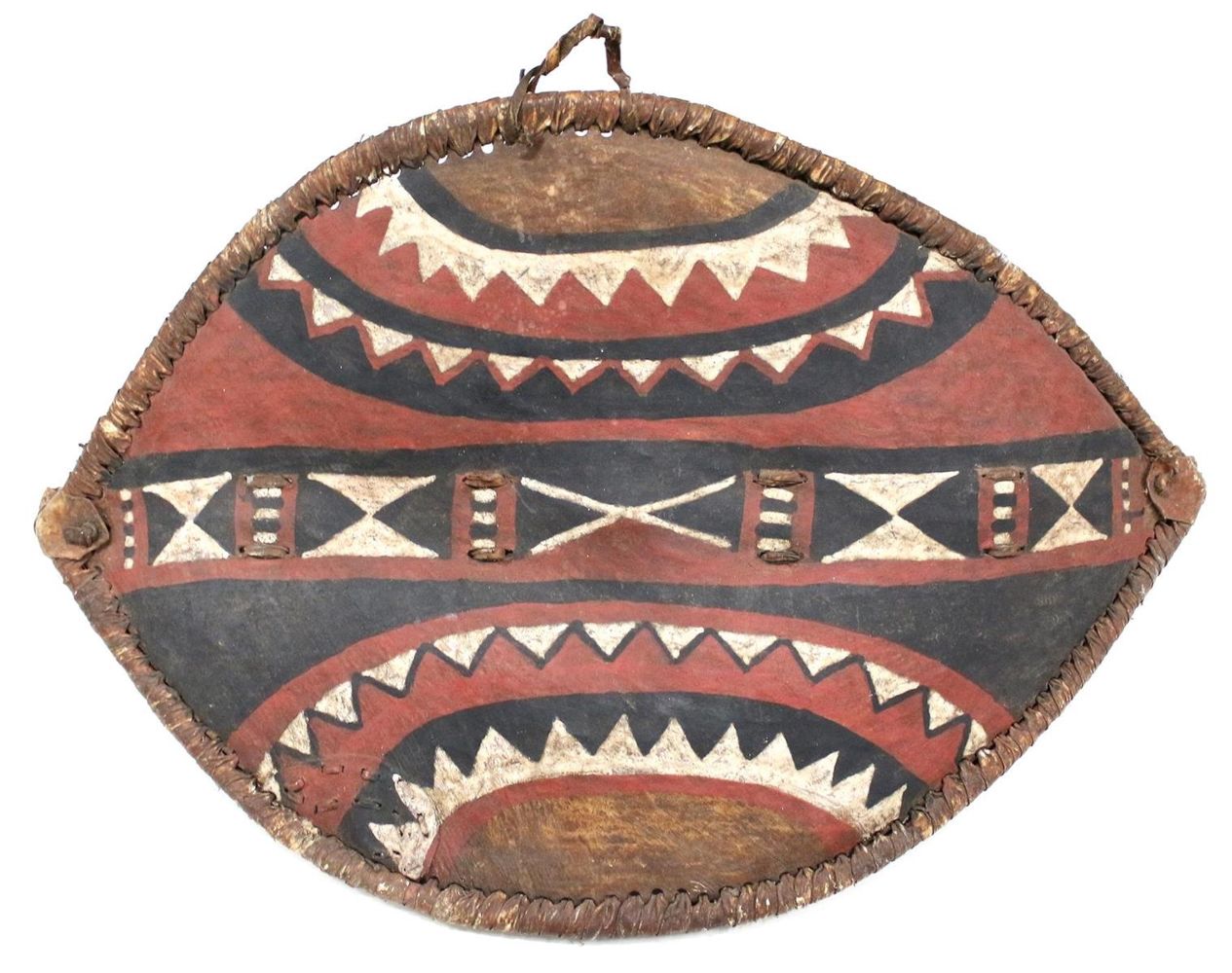 Große Abbildung Nr.1: 121-1535 Schild der Massai: (Afrika, Sammlung Nerlich München)