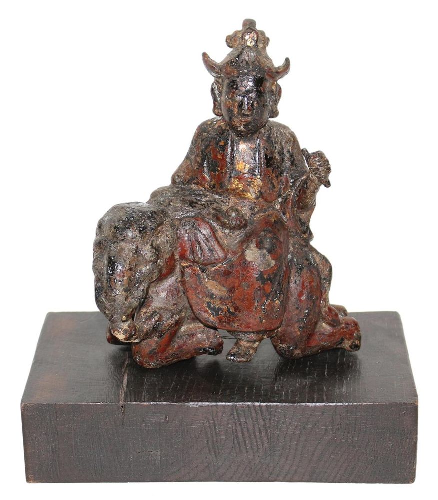 Große Abbildung Nr.1: 121-1550 Buddha auf Elefant sitzend.: (Asiatika)
