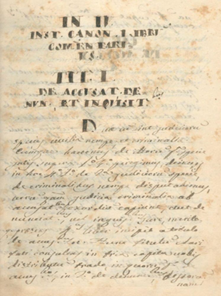 Große Abbildung Nr.11: 121-156 Konvolut: (Handschriften, Juridica und Kriminologie)