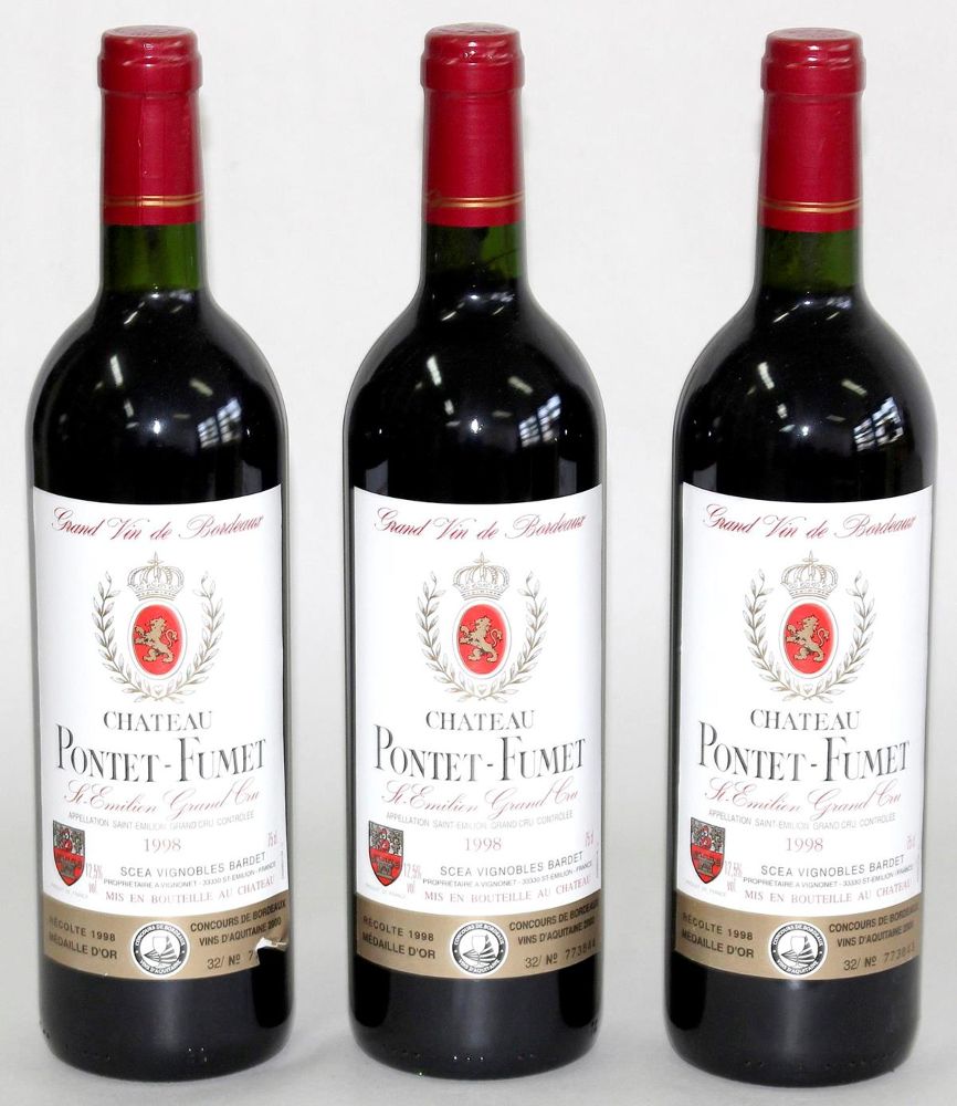 Große Abbildung Nr.1: 121-1605 Chateau Pontet-Fumet 1998.: (Getränke, Wein)