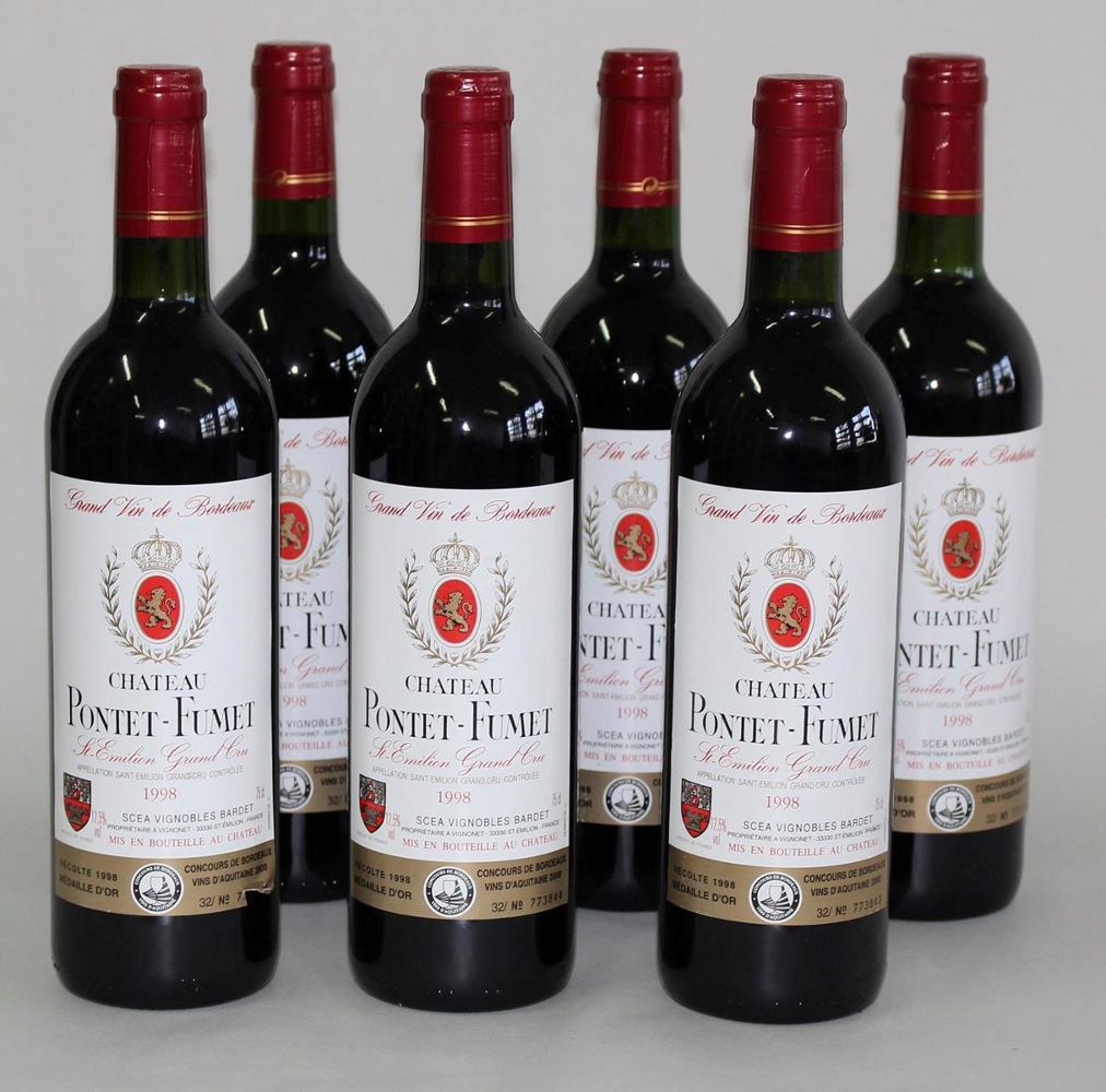 Große Abbildung Nr.2: 121-1605 Chateau Pontet-Fumet 1998.: (Getränke, Wein)