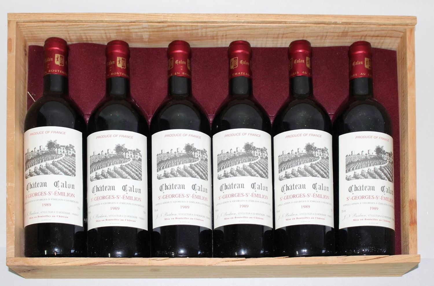 Große Abbildung Nr.2: 121-1606 Chateau Preuillac 1985 & Chateau Calon, 1989.: (Getränke, Wein)