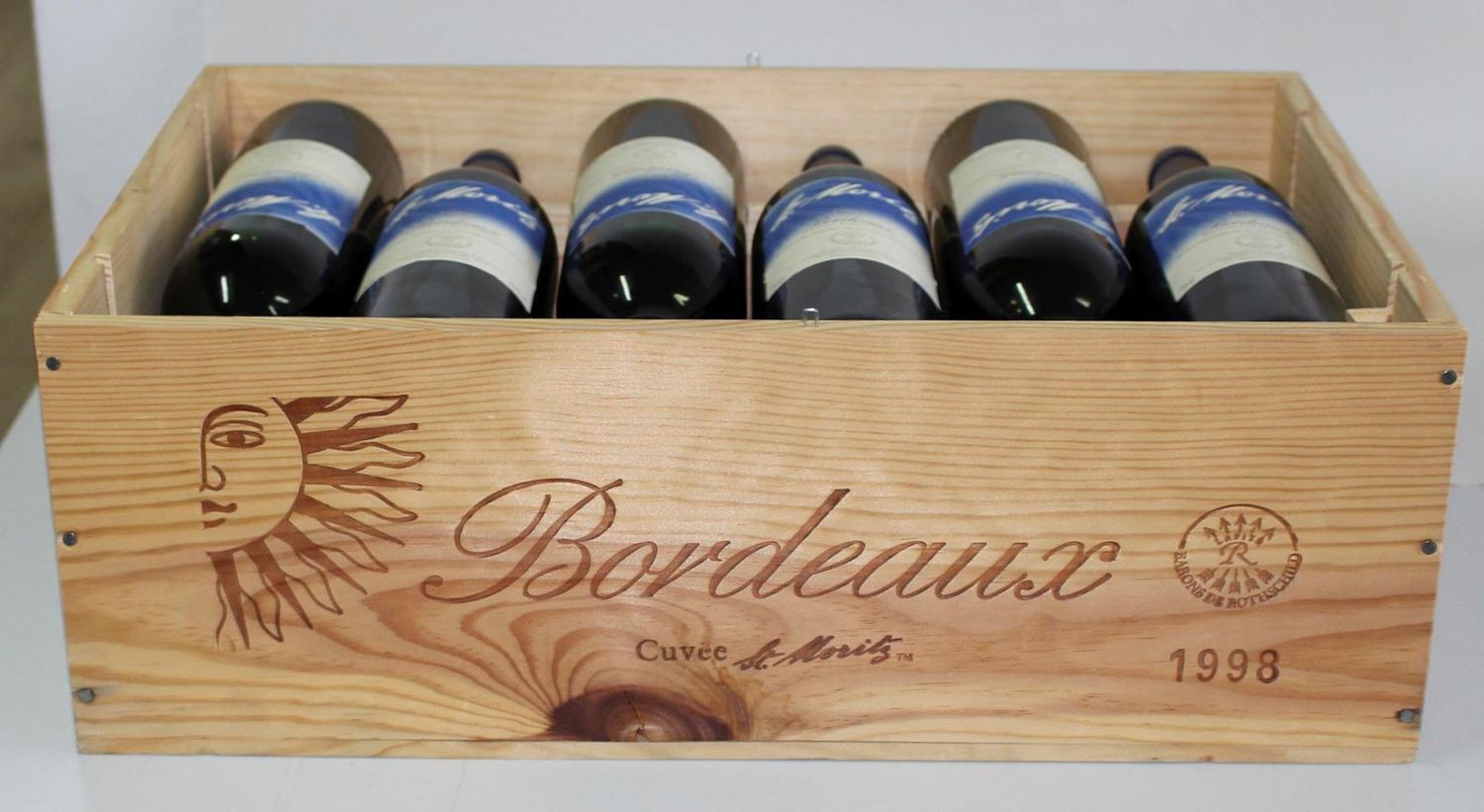 Große Abbildung Nr.2: 121-1608 Cuvee St. Moritz 1998 Bordeaux.: (Getränke, Wein)