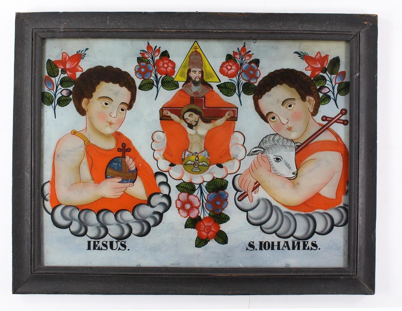 Große Abbildung Nr.6: 121-1610 Hinterglasmalerei.: (Glas, Christliches)