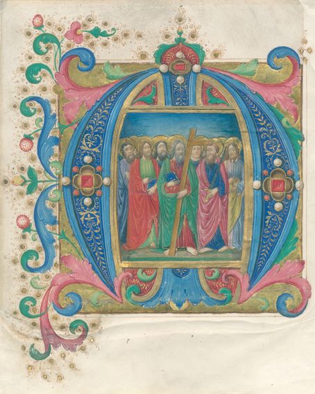Große Abbildung Nr.1: 121-164 Schmuckinitiale M: (Handschriften)