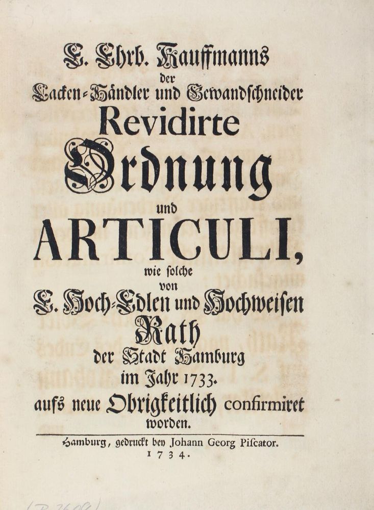 Große Abbildung Nr.2: 121-167 Hanse.: (Alte Drucke, Handschriften und Theologie)