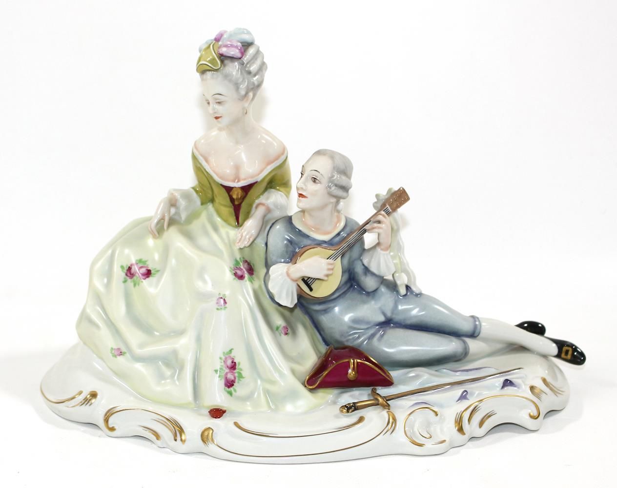 Große Abbildung Nr.1: 121-1677 Rosenthal Figurengruppe: (Porzellan u. Keramik)