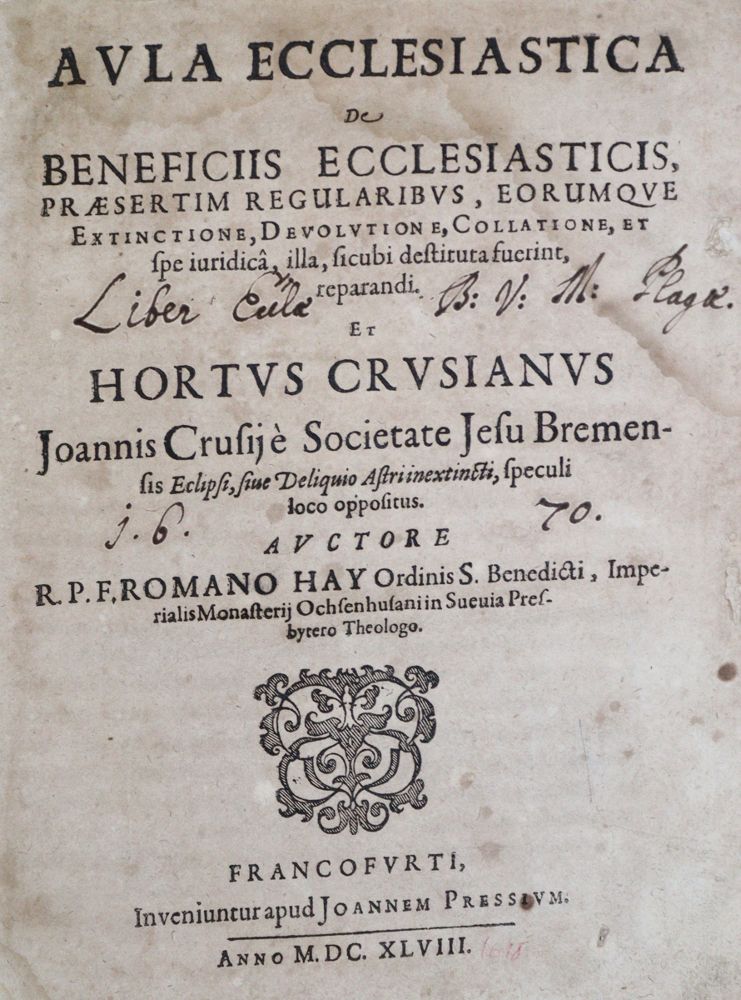 Große Abbildung Nr.1: 121-168 Hay,R.: (Alte Drucke, Handschriften und Theologie)