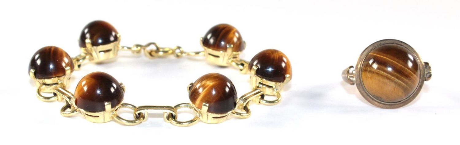 Große Abbildung Nr.2: 121-1686 Damenring u. Armband: (Schmuck, Armbänder)