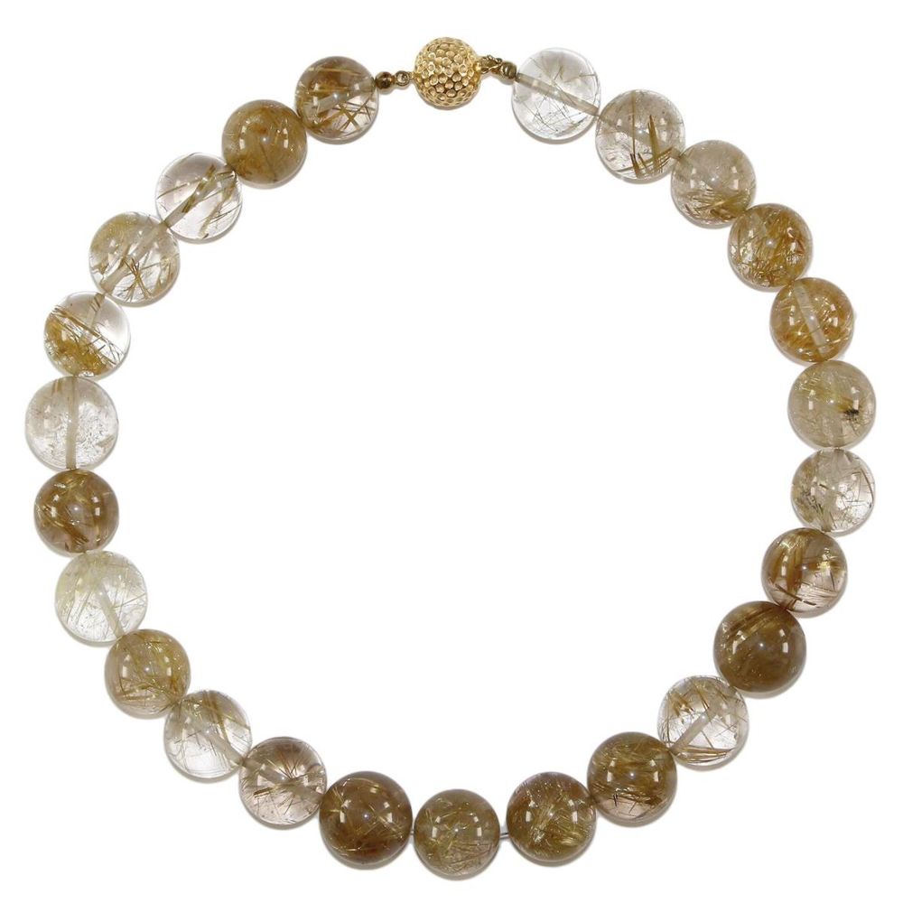 Große Abbildung Nr.1: 121-1690 Collier mit Rutilquarz: (Schmuck, Colliers)