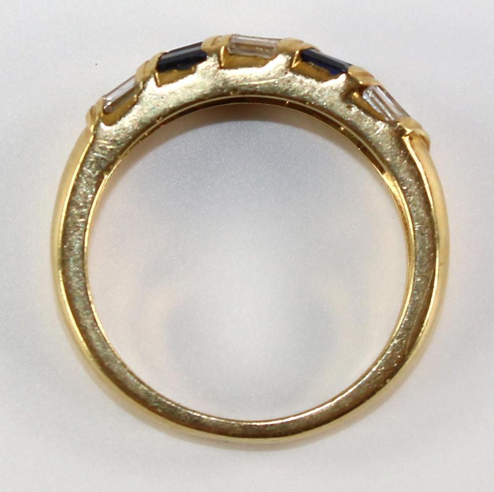 Große Abbildung Nr.2: 121-1703 Damenring 750 GG: (Schmuck, DRC Pforzheim)