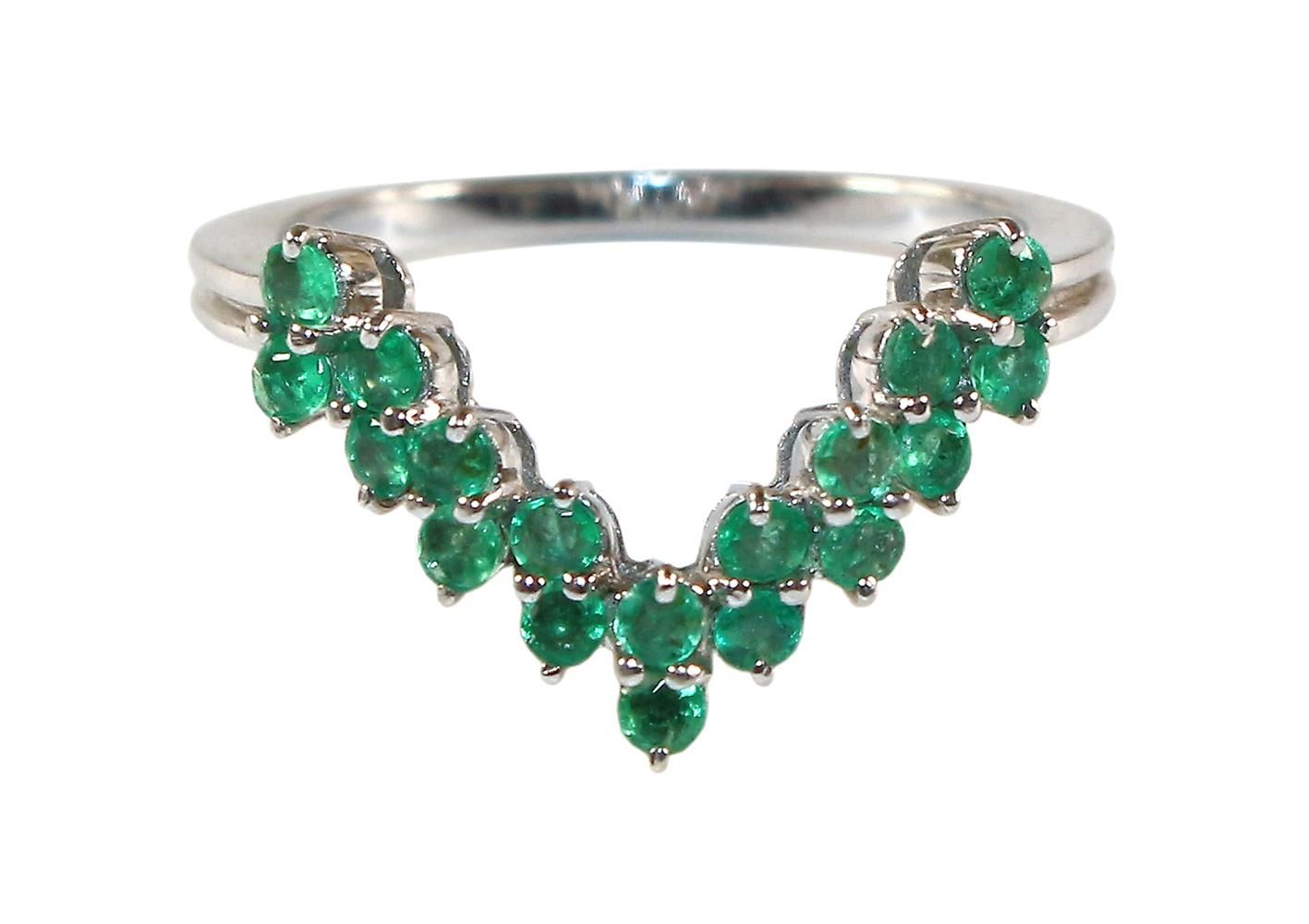 Große Abbildung Nr.1: 121-1706 Diamantring 750 WG.: (Schmuck, DRC Pforzheim)