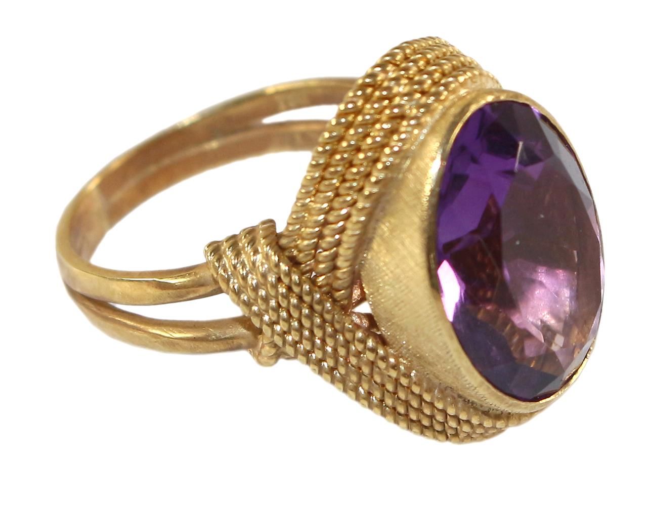 Große Abbildung Nr.2: 121-1729 Amethystring Allesandria: (Schmuck, Ringe)