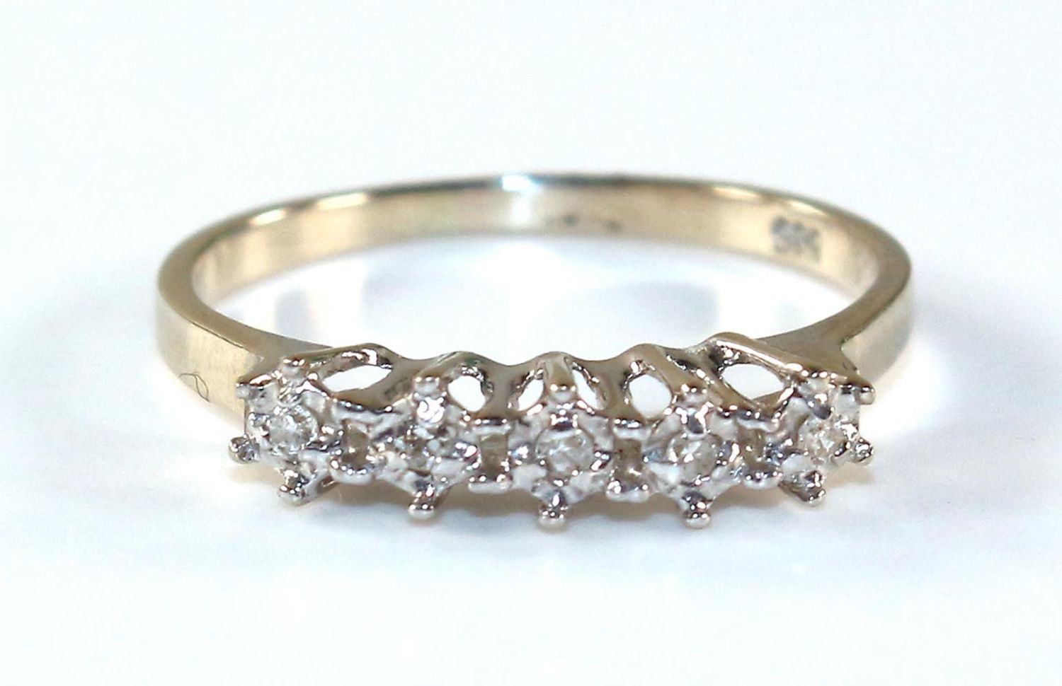 Große Abbildung Nr.1: 121-1736 Kleiner Brillantring Vorsteckring.: (Schmuck, Ringe)