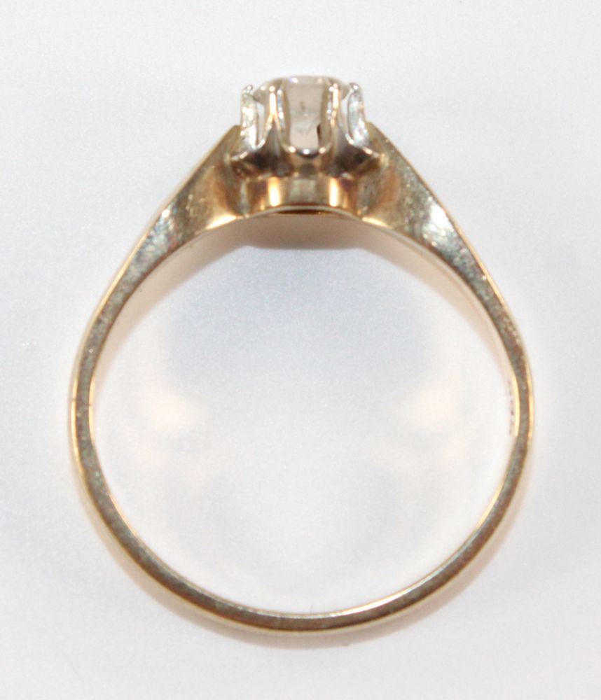 Große Abbildung Nr.2: 121-1738 Solitärring 585: (Schmuck, Ringe)