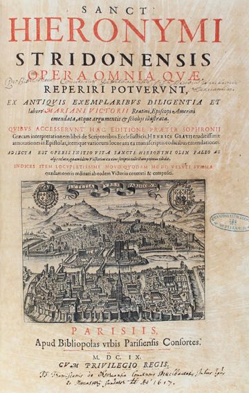 Große Abbildung Nr.1: 121-176 Hieronymus,S.E.: (Alte Drucke, Handschriften und Theologie)