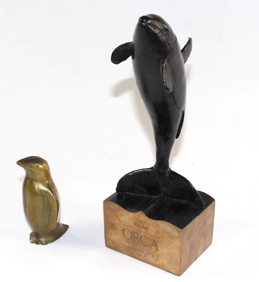 Große Abbildung Nr.1: 121-1790 Orca, Schwertwal,: (Skulpturen - Plastiken)