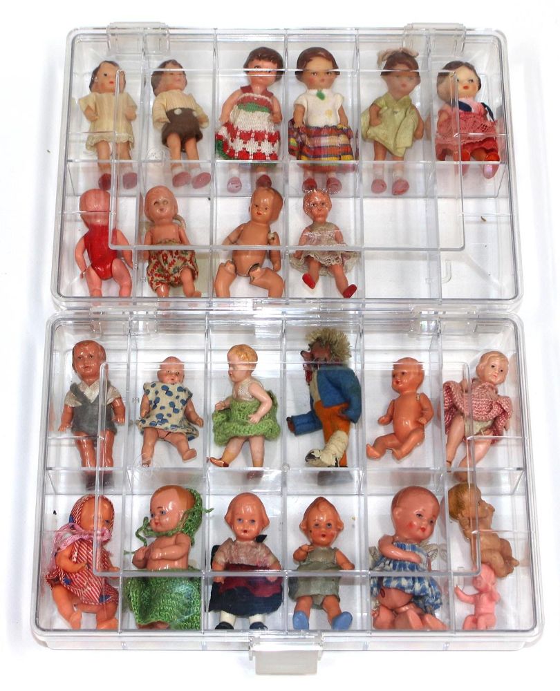Große Abbildung Nr.1: 121-1816 Riesige Sammlung Puppenstuben u.: (Spielzeug, Puppenstuben)
