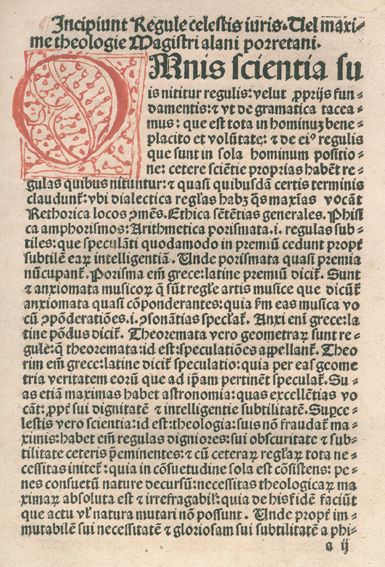Große Abbildung Nr.1: 121-187 Alanus de Insulis.: (Inkunabeln)
