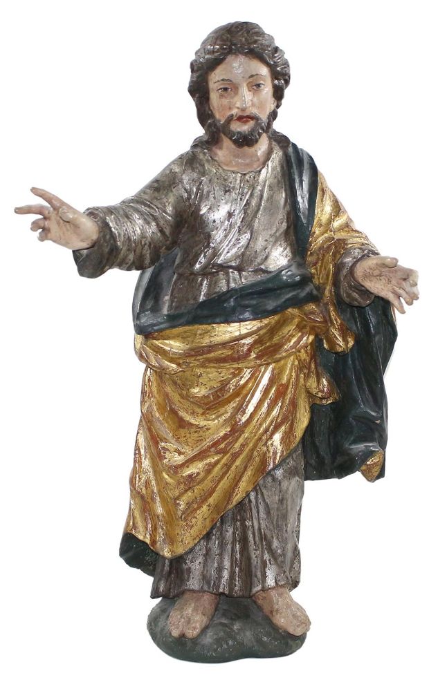 Große Abbildung Nr.1: 121-1871 Segnender Christus: (Volkskunst, Religiöse Volkskunst)