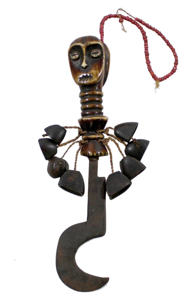 Große Abbildung Nr.1: 121-1877 Altes Ritual Sichelmesser: (Waffen)