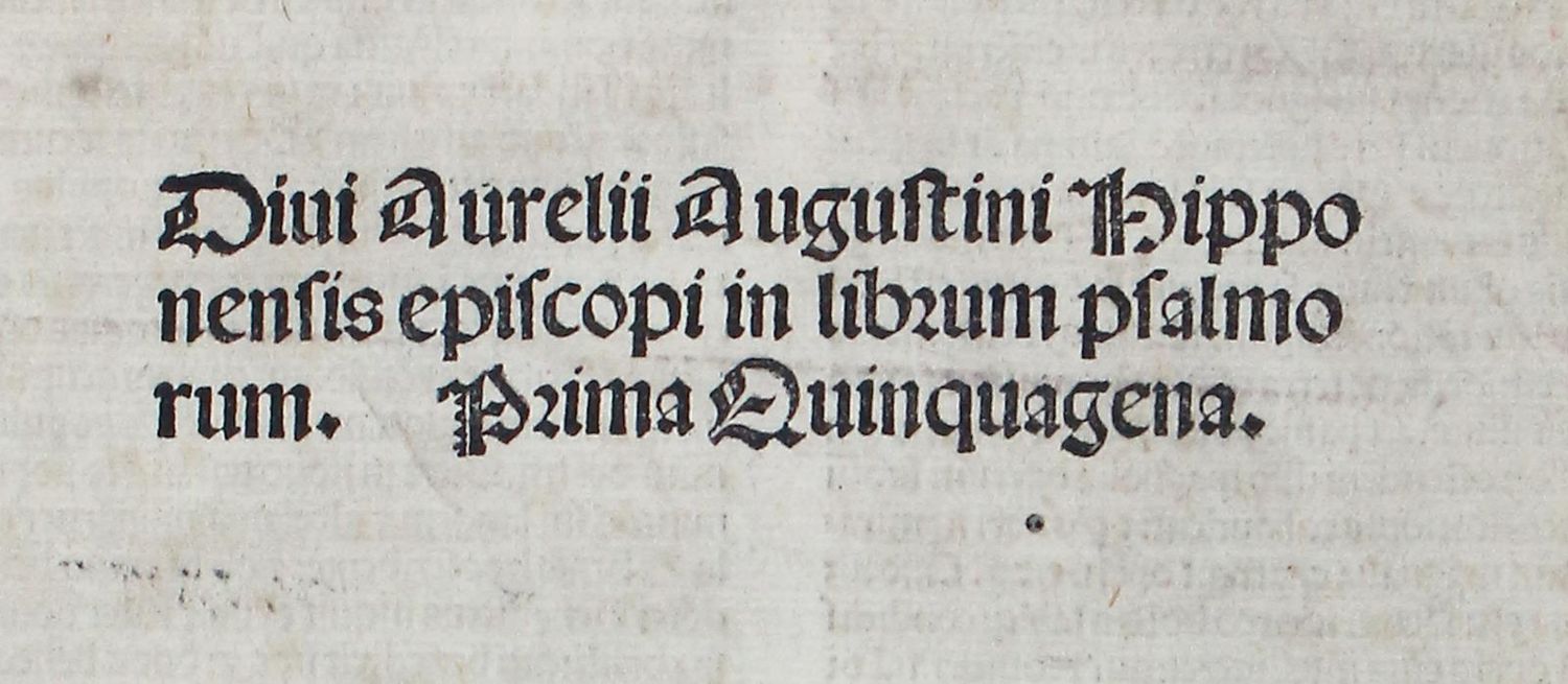 Große Abbildung Nr.1: 121-188 Augustinus,A.: (Inkunabeln)