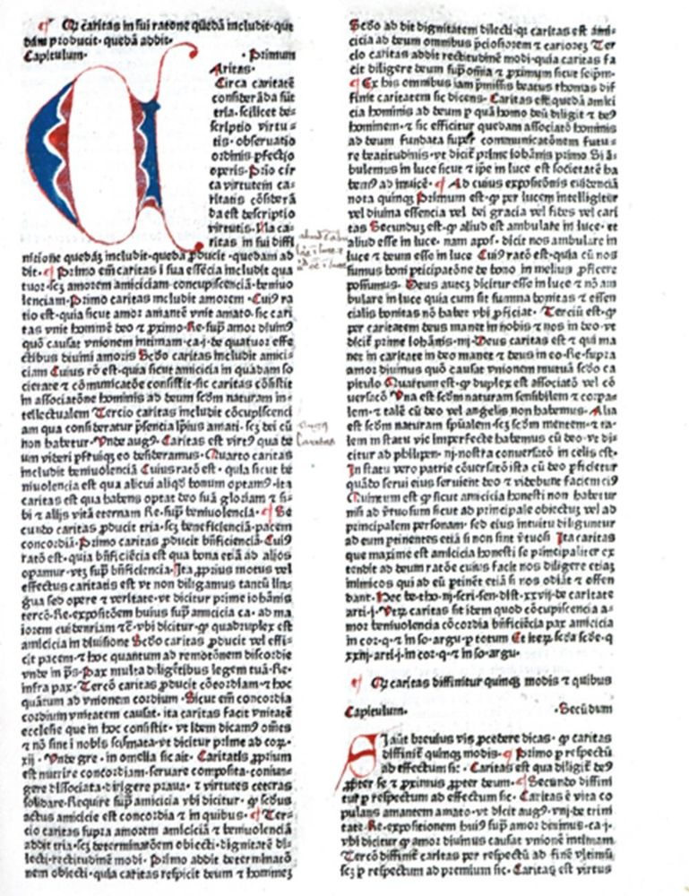 Große Abbildung Nr.1: 121-190 Rainerius de Pisis.: (Inkunabeln)