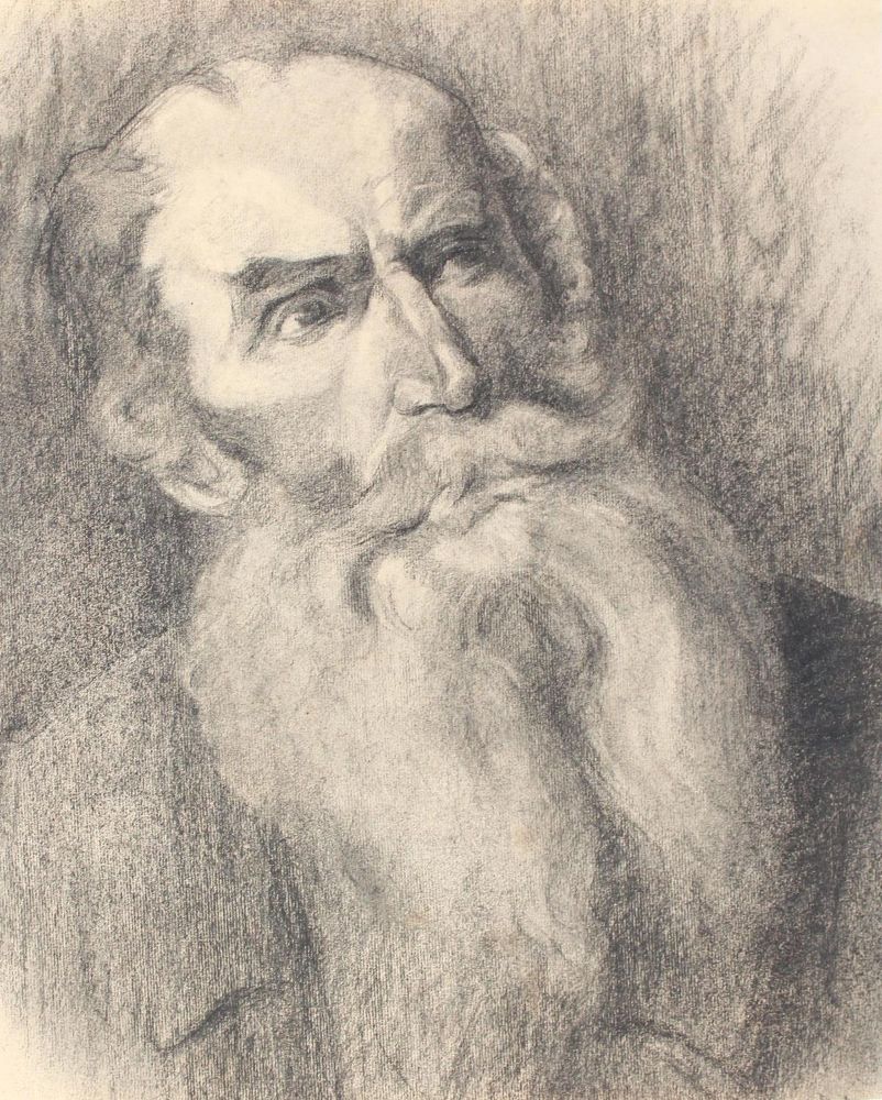Große Abbildung Nr.2: 121-1988 3 Kohlezeichnungen: (Varia, Portrait)