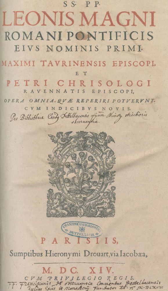 Große Abbildung Nr.1: 121-201 Leo I., Papst u.a.: (Alte Drucke, Handschriften und Theologie)
