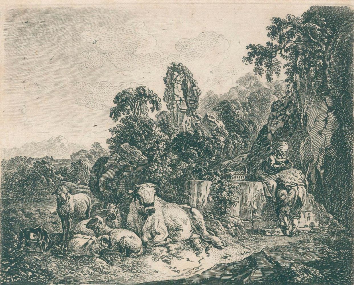 Große Abbildung Nr.1: 121-2037 Kühe.: (Varia, Zoologie)