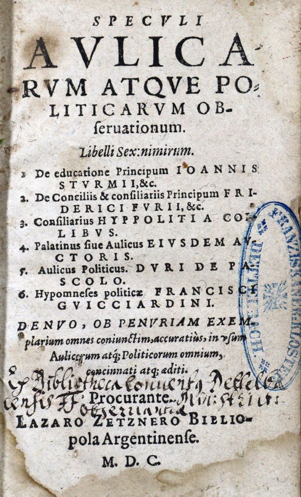 Große Abbildung Nr.1: 121-205 Lipsius,J.: (Alte Drucke, Handschriften und Theologie)