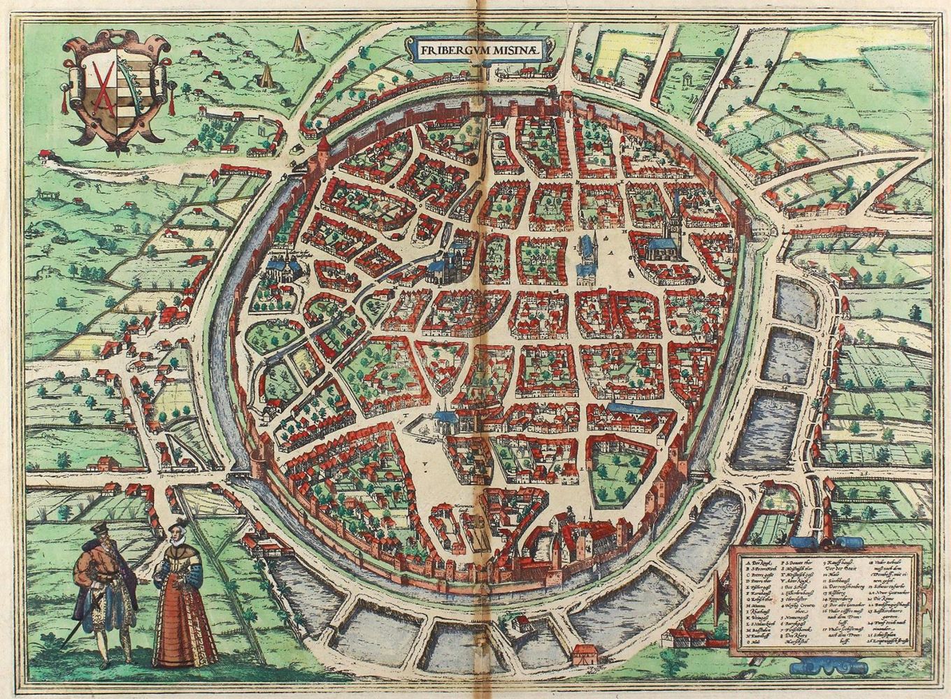 Große Abbildung Nr.1: 121-2066 Freiberg in Sachsen.: (Deutschland)