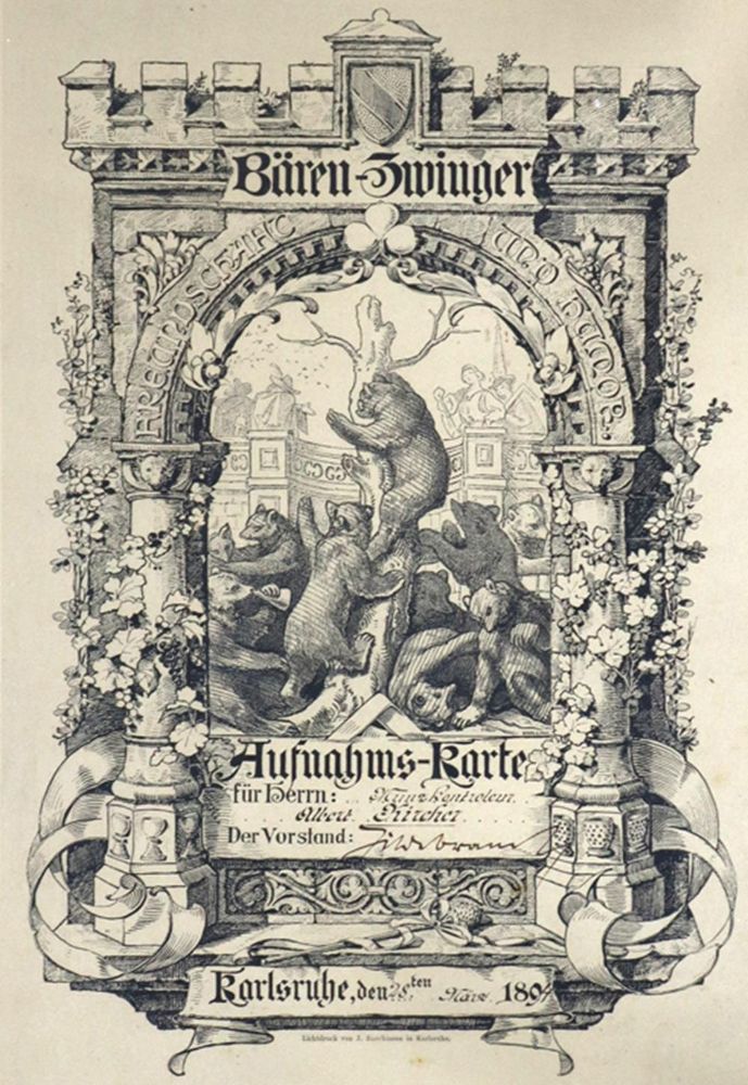 Große Abbildung Nr.1: 121-2072 Bärenzwinger.: (Deutschland, Karlsruhe)