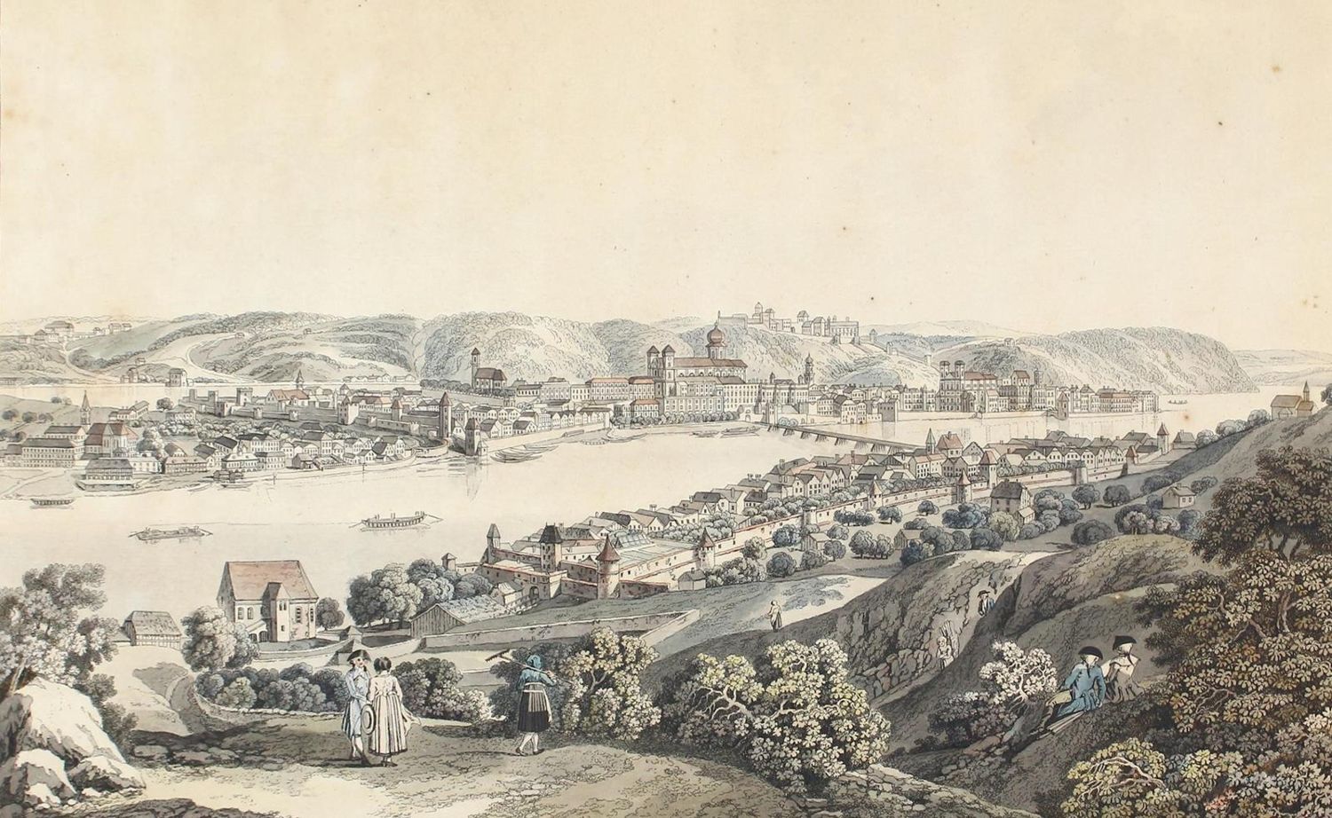 Große Abbildung Nr.1: 121-2088 Passau.: (Deutschland)