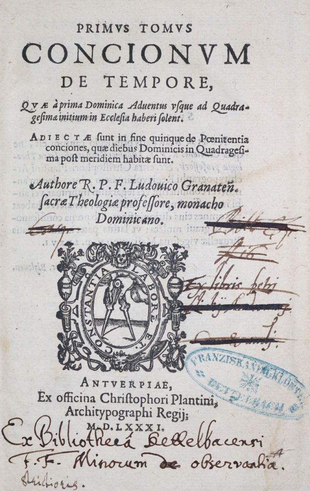 Große Abbildung Nr.1: 121-209 Luis de Granada.: (Alte Drucke, Handschriften und Theologie)