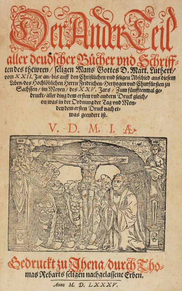 Große Abbildung Nr.1: 121-212 Luther,M.: (Alte Drucke, Handschriften und Theologie)