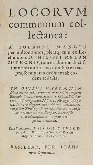 Große Abbildung Nr.2: 121-215 Manlius, J.: (Alte Drucke, Handschriften und Theologie)