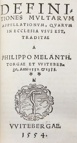 Große Abbildung Nr.1: 121-218 Melanchthon,P.: (Alte Drucke, Handschriften und Theologie)